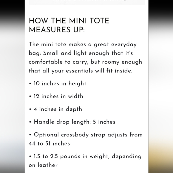 KMM & CO Mini Leather Tote Bag Fern - Picture 12 of 13